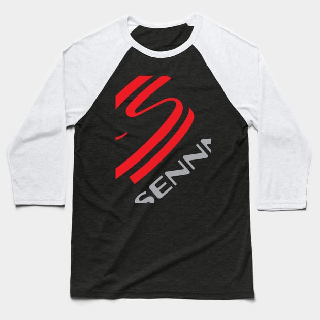 AYRTON SENNA Baseball T-Shirt by HSDESIGNS